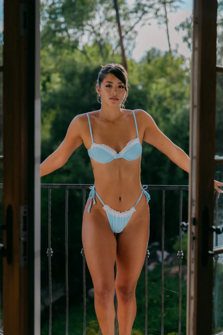 [last chance] Balconette Set Bottom - Light Blue - Image 4