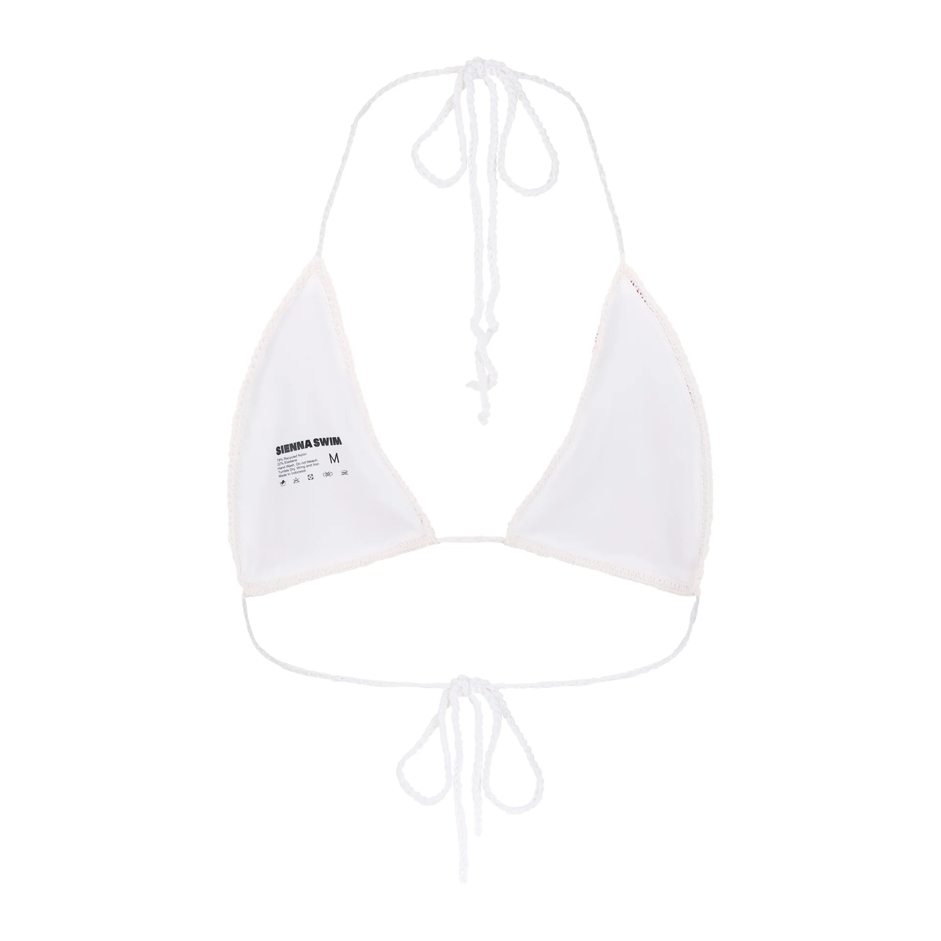 Coastal Crochet Top - Cherry Wine/White - Image 2