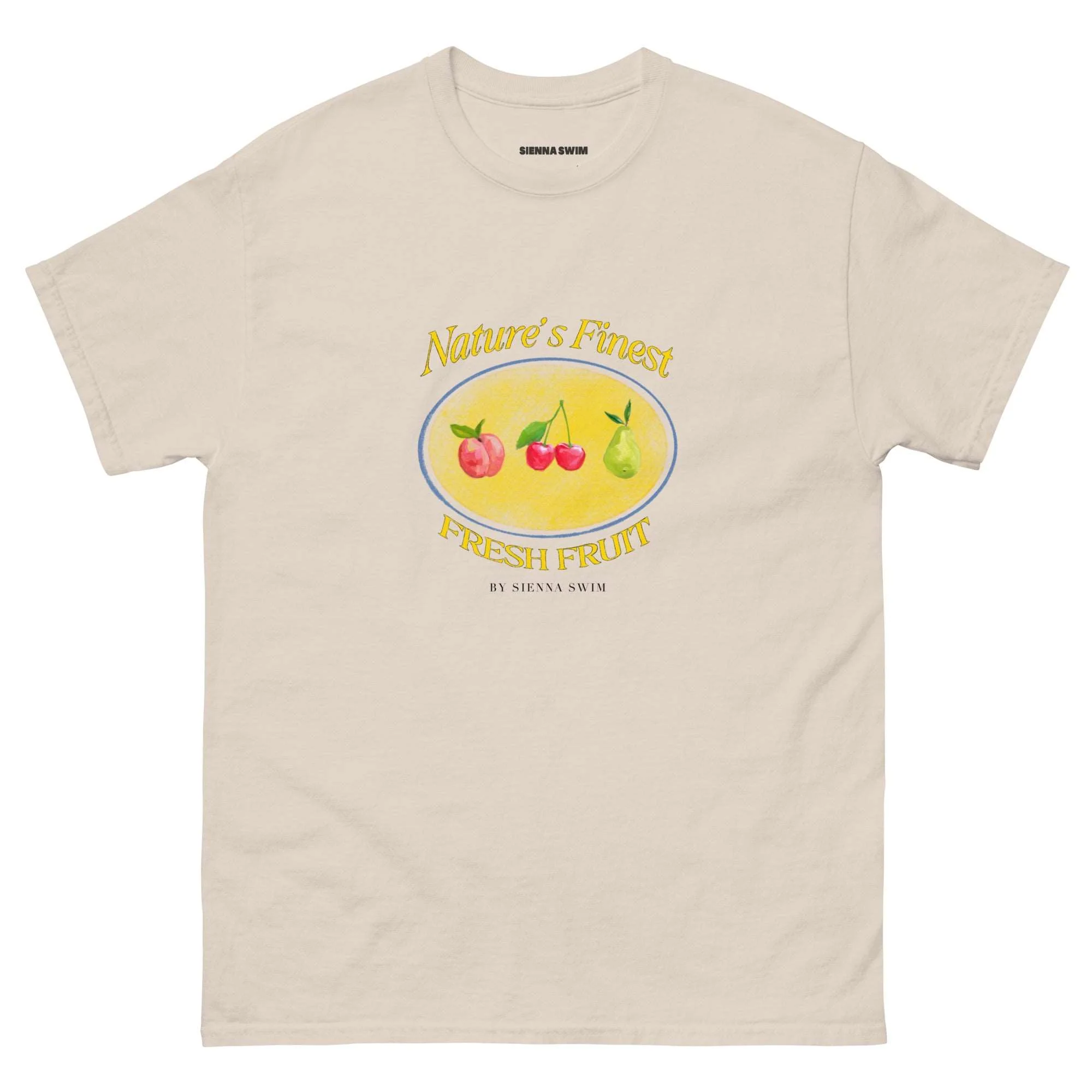 Outerwear: "Fresh Fruit" oversized t-shirt