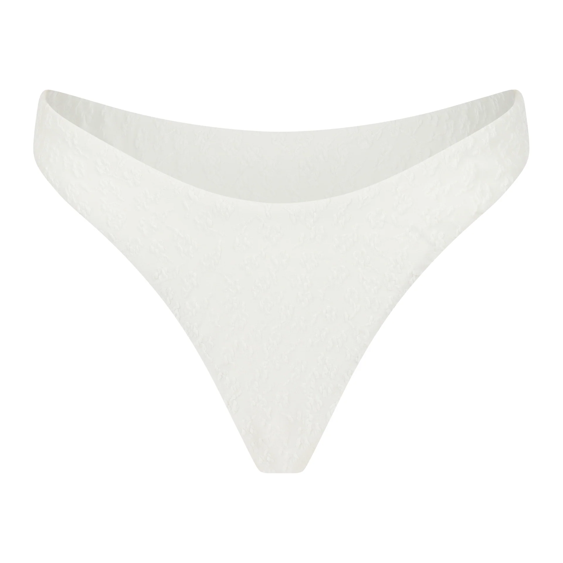 Rio Bottom - Textured Floral / Cloud White