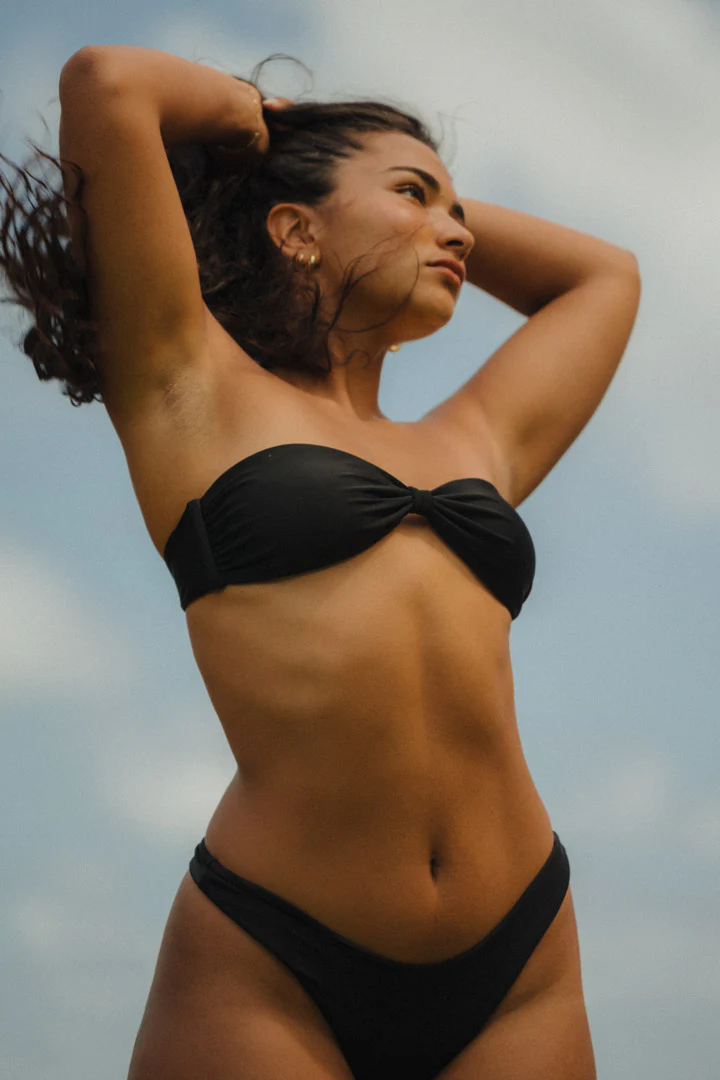 Santorini Bandeau Top - Black - Image 3